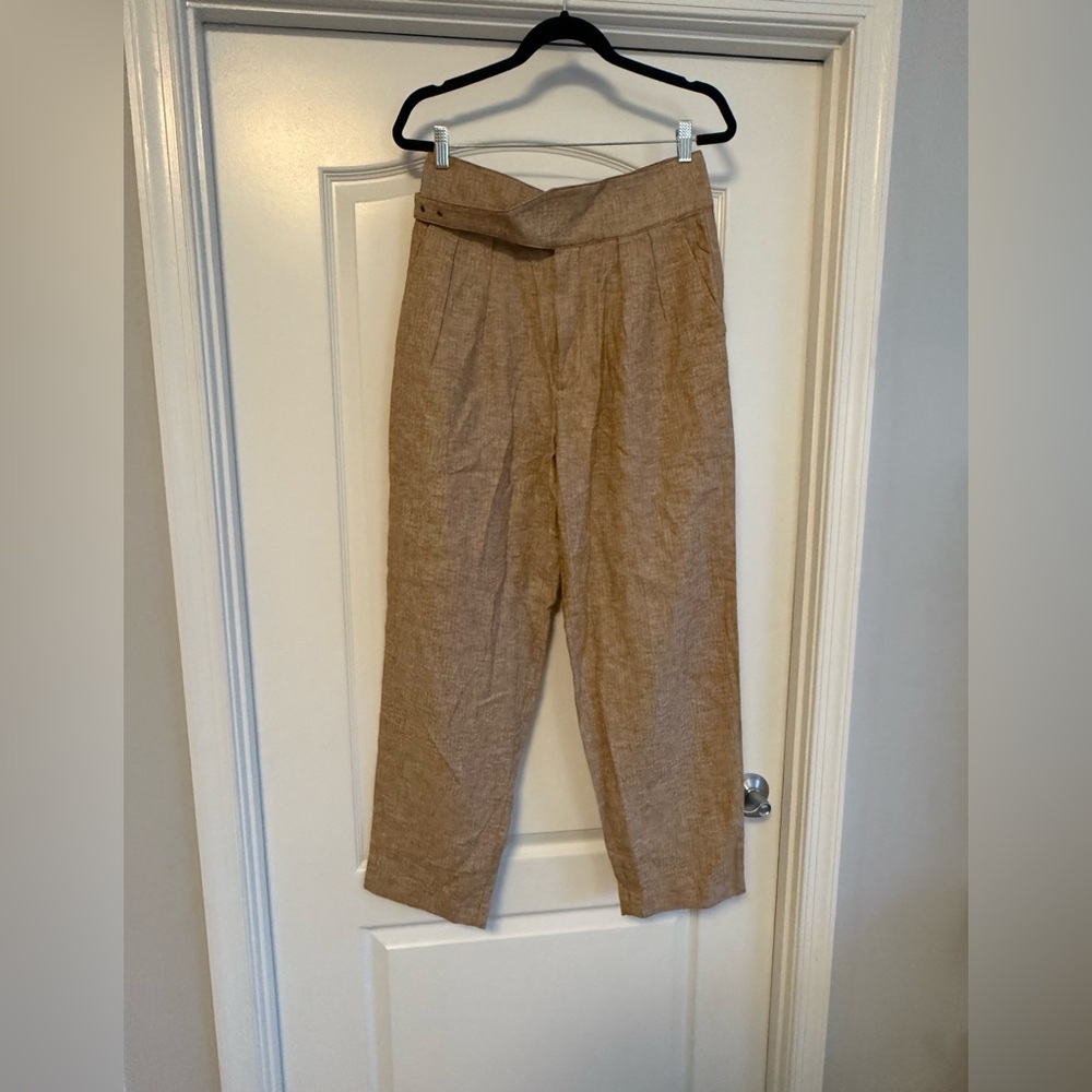NWT Banana Republic Herringbone High-Waisted Pants size 8